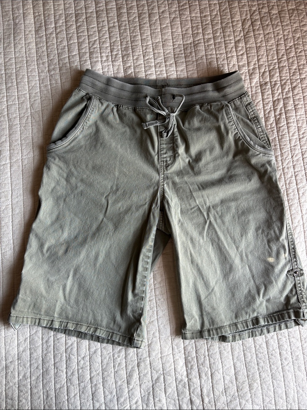 Style & Co. Olive Green Drawstring Bermudas